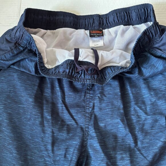 Laguna Originals XL Mens Swim Shorts Blue Mesh Lining & Pockets Surf Swim Ocean - Picture 3 of 10